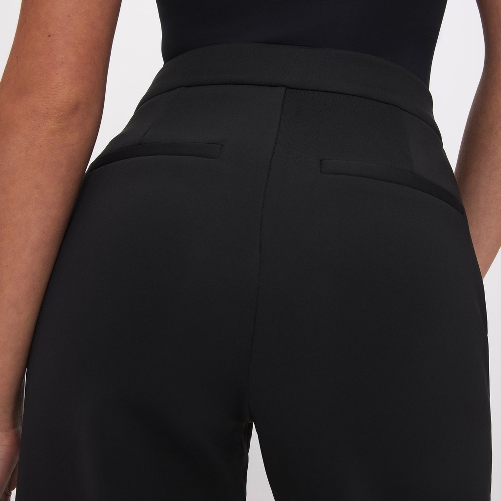Good American Classic Black Wide Leg Trousers - Picture 9 of 11